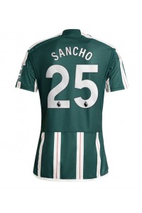 Manchester United Jadon Sancho #25 Voetbaltruitje Uit tenue 2023-24 Korte Mouw